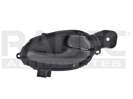 [012-0647-08] MANIJA INTERIOR CV TRAIL BLAZER  GM ENVOY  OD BRAVADA  BK RAINIER 02-09  IZ ASCENDER 03-08  NEGRO PLASTICO HUSHAN Derecho Delantera/Trasera  