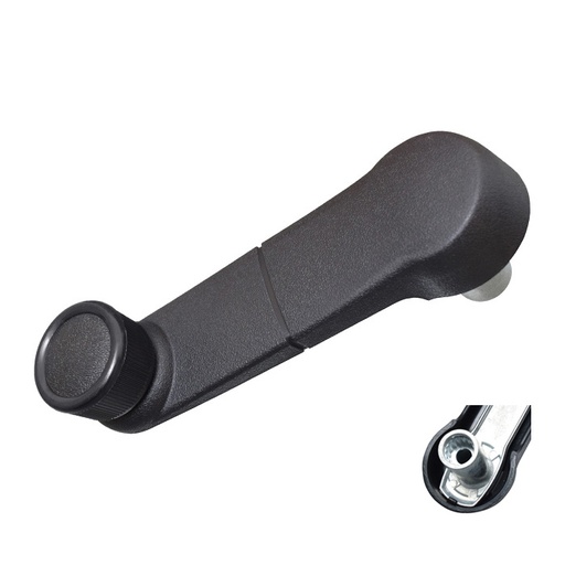 [012-1226-45] MANIJA DE ELEVAR FD F-150/F-250/F-350 87-14/LOBO 97-14/SUPER DUTY 99-16/RANGER XL 93-12/ECONOLINE 08-14  MZ B2600 94-07  PERILLA NEGRA VASTAGO LARGO ZINC CON PLASTICO NEGRO REFUERZO DE ZINC HUSHAN    