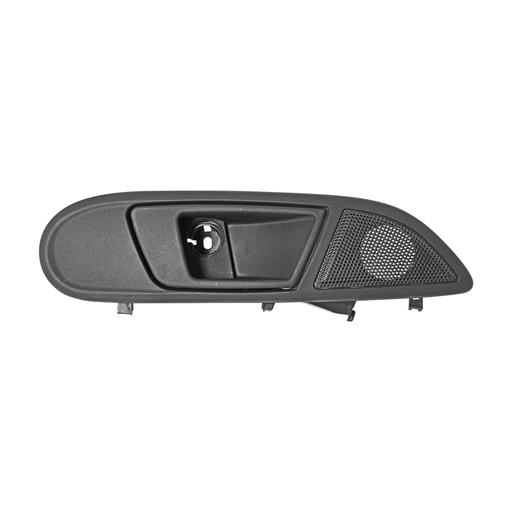 [012-1217-46] MANIJA INTERIOR FD FIESTA 11-19/ECOSPORT 13-17  SIN HOYO SIN CONTROL CORRUGADA NEGRA PLASTICO HUSHAN Derecho Delantera  