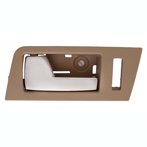 [012-1219-17] MANIJA INTERIOR FD ESCAPE 08-12/FOCUS USA TYPE  MZ TRIBUTE  MR MARINER 08-11  CON HOYO PARA SEGURO BEIGE/CROMADA PLASTICO HUSHAN Izquierdo Delantera  
