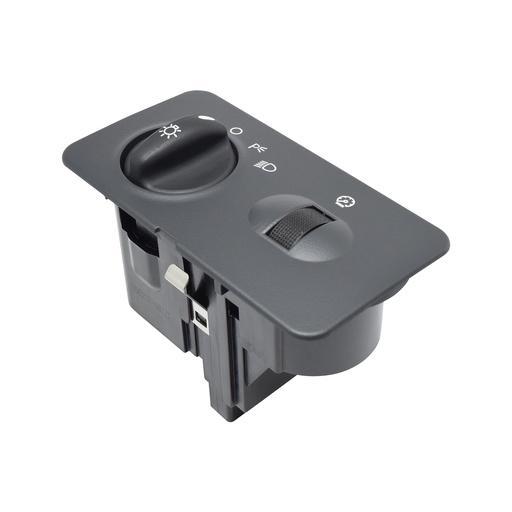 [225-1226-00] INTERRUPTOR LUZ DE FARO FD F-150/F-250 97-08/LOBO 97-03/EXPEDITION 97-02  10 PINS RECTANGULAR CON REGULADOR NEGRO 12VCC CUB    