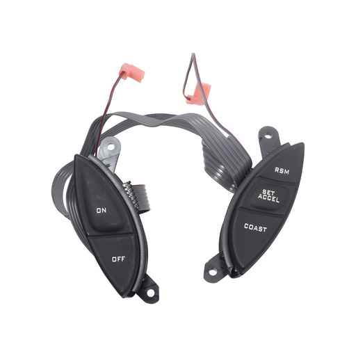 [70631] CONTROL ELECTRICO FD EXPLORER 95-01/SPORT TRAC 01-05/RANGER 98-04/F-150/LOBO 99-03  DE VOLANTE NEGRO CRUISE CONTROL 12VCC GENERICA    