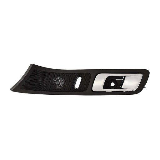 [012-1214-55] MANIJA INTERIOR FD EXPLORER BASE 11-16  CON HOYO PARA SEGURO NEGRA/CROMO PLASTICO HUSHAN Izquierdo Delantera  