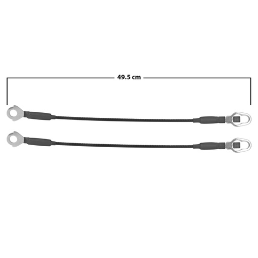 [001-1214-02] CABLES DE TAPA FD EXPLORER SPORT TRAC 01-10  JUEGO 49.5CM HUSHAN    