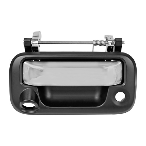 [012-1214-65] MANIJA DE TAPA FD EXPLORER SPORT TRAC 06-10/F-150/F-250 09-14/LOBO 04-14/SUPER DUTY 08-16  LC MARK LT 06-13  CON HOYOS PARA LLAVE Y CAMARA LISA NEGRA/CROMO PLASTICO HUSHAN    