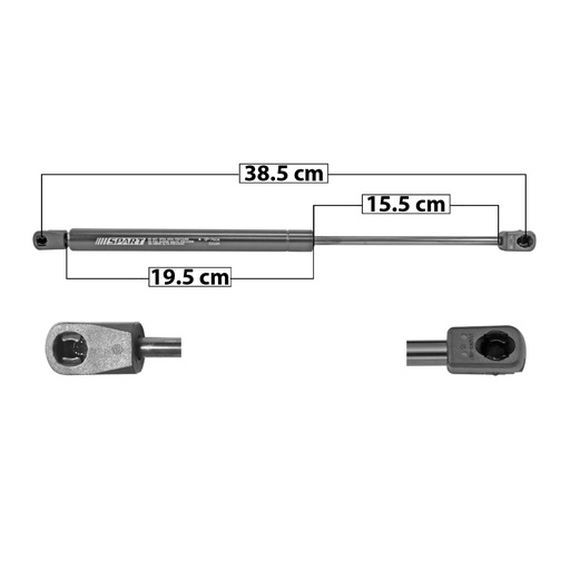 [004-1215-05] AMORTIGUADOR COFRE FD F-150/LOBO 15-20  38.5 19.5 15.5 ENTRADA TIPO 9 ENTRADA 2 TIPO 9 330 74.18 33.65 270 60.69 27.53 SPART 7604 Izquierdo   