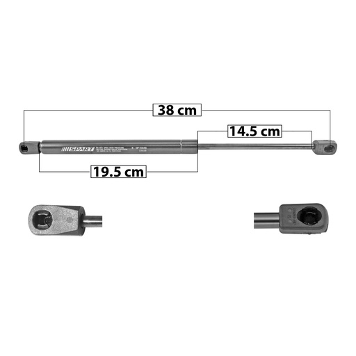 [004-1215-06] AMORTIGUADOR COFRE FD F-150/LOBO 21-22  38 19.5 14.5 270 60.69 27.53 230 51.71 23.46 SPART 6838 Derecho/Izquierdo   