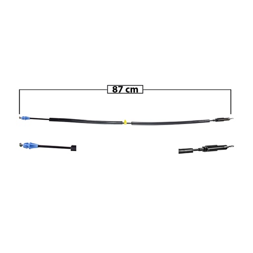 [107371] CHICOTE CERRADURA FD F-150/LOBO 09-14  87CM HUSHAN Derecho/Izquierdo Delantera  