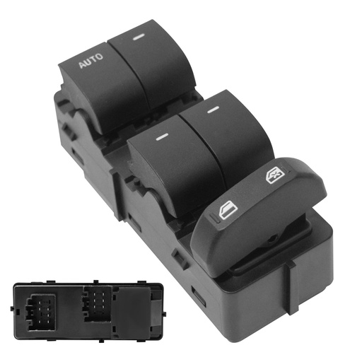 [222-1215-15] CONTROL ELECTRICO LC MARK LT  FD F-150/LOBO 09-10  DE ELEVADOR 12 PINS 5 TECLAS NEGRA 12VCC MANIJAUTO    