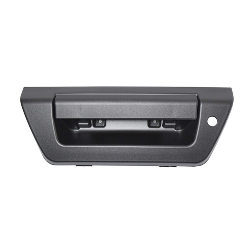 [012-1243-02] MANIJA DE TAPA FD LOBO XLT/F-150 15-20  CON HOYO PARA LUZ LED SIN CAMARA CORRUGADA NEGRA PLASTICO HUSHAN    