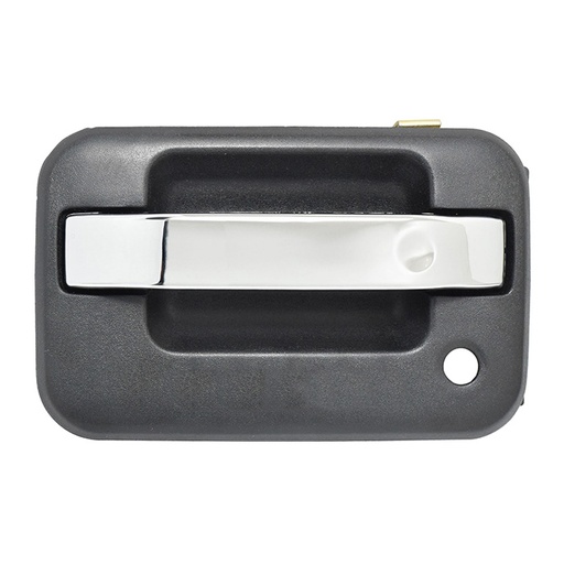 [012-1215-81] MANIJA EXTERIOR FD F-150/LOBO 09-14  CON HOYO PARA LLAVE CON HOYO PARA LLAVE/SIN HOYO PARA CODIGO CORRUGADA NEGRA/CROMO HUSHAN Izquierdo Delantera  