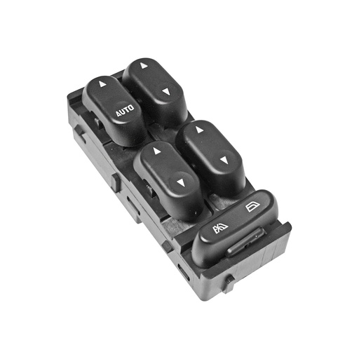 [222-1215-19] CONTROL ELECTRICO FD F-150/F-250/LOBO 02-03  DE ELEVADOR 12 PINS 5 TECLAS NEGRO 12VCC MANIJAUTO    