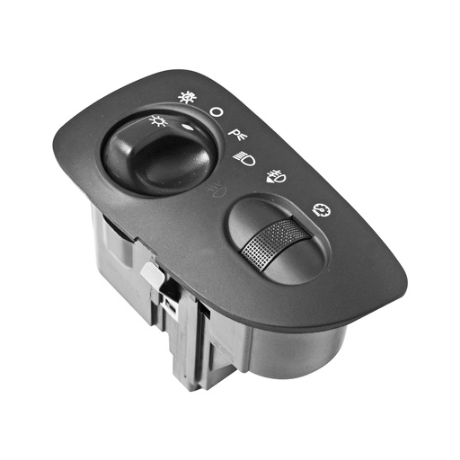 [70377] INTERRUPTOR LUZ DE FARO FD F-150/F-250 97-08/LOBO 87-03  LC BLACKWOOD 02-03  13 PINS CON REGULADOR NEGRO PARA FARO NIEBLA 12VCC CUB    