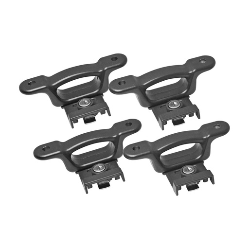 [106506] MANIJA DE TAPA FD F-150/F-250/LOBO 09-20/SUPER DUTY 17-20  4 PIEZAS GANCHO DE TAPA CORRUGADA NEGRO METAL   Tapa caja 