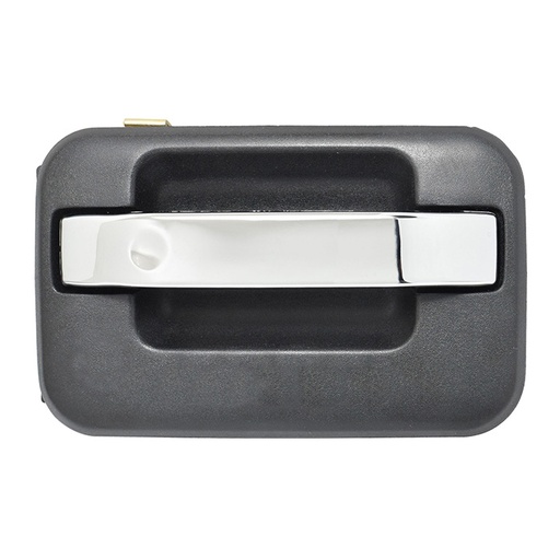 [012-1215-66] MANIJA EXTERIOR FD F-150/F-250/LOBO 09-14  SIN HOYO PARA LLAVE CORRUGADA NEGRA/CROMO HUSHAN Derecho Delantera/Trasera  