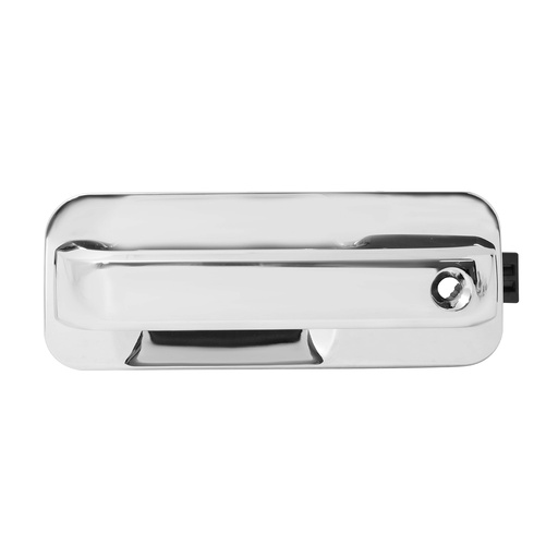 [012-1215-61] MANIJA EXTERIOR FD F-150/F-250/LOBO 15-20/SUPER DUTY 17-20  CON HOYO PARA LLAVE SIN SENSOR CROMADA PLASTICO HUSHAN Izquierdo Delantera  