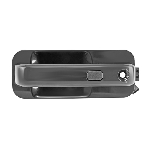[107929] MANIJA EXTERIOR FD SUPER DUTY 17-20/LOBO/F-150/F-250/LOBO RAPTOR 15-20  CON HOYO PARA LLAVE CON SENSOR 4 PINS LISA NEGRA PLASTICO HUSHAN Izquierdo Delantera  