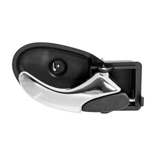 [012-1219-70] MANIJA INTERIOR FD FOCUS 05-06  CROMADA/NEGRA HUSHAN Derecho Delantera/Trasera  
