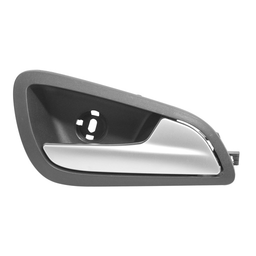 [012-1219-66] MANIJA INTERIOR FD FOCUS 12-17  CON BASE LISA NEGRO/PLATA PLASTICO HUSHAN Derecho Delantera/Trasera  