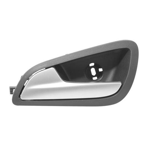 [012-1219-67] MANIJA INTERIOR FD FOCUS 12-17  CON BASE LISA NEGRO/PLATA PLASTICO HUSHAN Izquierdo Delantera/Trasera  