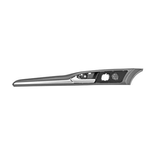 [012-1221-23] MANIJA INTERIOR FD FUSION 13-20  CON HOYO PARA SEGURO PARA MEMORIA CON BISEL GRIS/PLATA PLASTICO HUSHAN Izquierdo Delantera  