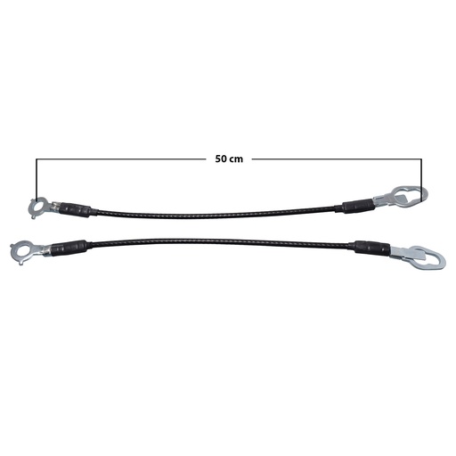 [001-1226-09] CABLES DE TAPA FD LOBO 09-14  JUEGO 50 CM GENERICA Derecho/Izquierdo   