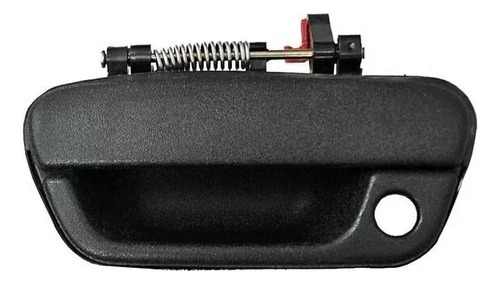 [012-0666-05] MANIJA EXTERIOR CV SPARK 11-17/BEAT HATCHBACK/SEDAN 17-20  CON HOYO PARA LLAVE LISA PARA PINTAR NEGRA PLASTICO HUSHAN Izquierdo Delantera  