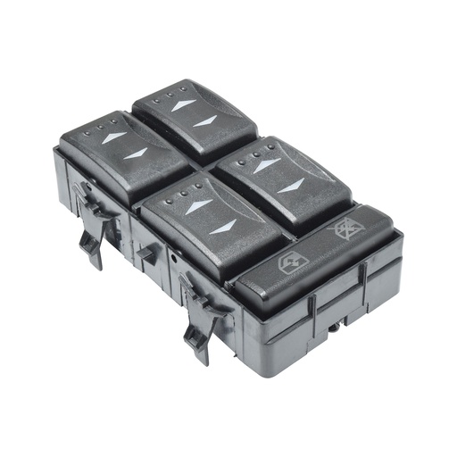 [222-1227-00] CONTROL ELECTRICO FD MONDEO 01-07  DE ELEVADOR 11 PINS 5 TECLAS NEGRO 12VCC MANIJAUTO    