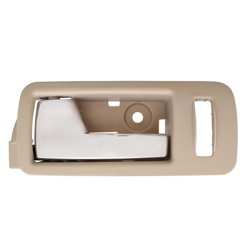 [012-1228-19] MANIJA INTERIOR FD MUSTANG 05-14  CON HOYO PARA SEGURO BEIGE/CROMADA PLASTICO HUSHAN Izquierdo Delantera  