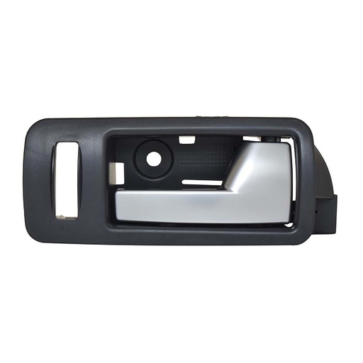 [012-1228-24] MANIJA INTERIOR FD MUSTANG 05-14  CON HOYO PARA SEGURO NEGRO/PLATA PLASTICO HUSHAN Izquierdo Delantera  