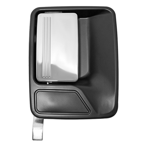 [012-1232-22] MANIJA EXTERIOR FD SUPER DUTY 99-16  SIN HOYO PARA LLAVE LISA NEGRA/CROMO PLASTICO HUSHAN Derecho Delantera/Trasera  