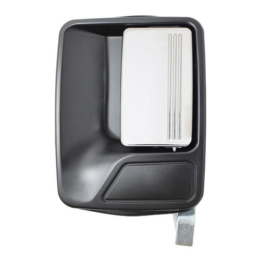 [012-1232-25] MANIJA EXTERIOR FD SUPER DUTY 99-16  LISA NEGRA/CROMO PLASTICO HUSHAN Izquierdo Trasera  