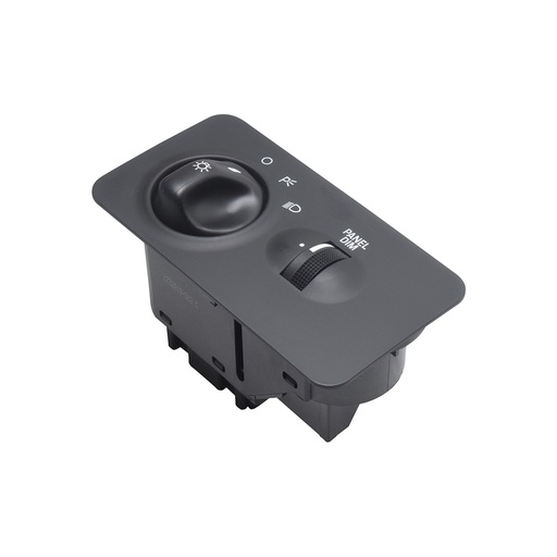 [70626] INTERRUPTOR LUZ DE FARO FD SUPER DUTY F-250/F-350/F-450/F-550 99-04  12 PINS RECTANGULAR CON REGULADOR NEGRO SIN FARO NIEBLA 12VCC TIPO ORIGINAL    
