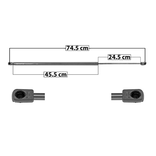 [004-0664-03] AMORTIGUADOR COFRE GM ACADIA 17-18  74.5 45.5 24.5 390 87.67 39.77 330 74.18 33.65 SPART 5290 Derecho/Izquierdo   