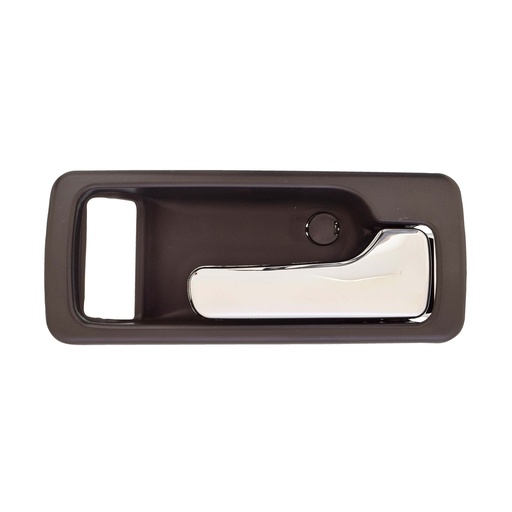 [012-1301-D6] MANIJA INTERIOR HD ACCORD 2P COUPE 90-93  CON HOYO PARA SEGURO SEGURO MANUAL GRIS OBSCURO/CROMADO PLASTICO HUSHAN Derecho Delantera  