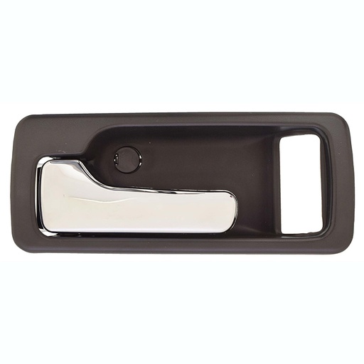 [012-1301-D7] MANIJA INTERIOR HD ACCORD 2P COUPE 90-93  CON HOYO PARA SEGURO SEGURO MANUAL GRIS OBSCURO/CROMADO PLASTICO HUSHAN Izquierdo Delantera  