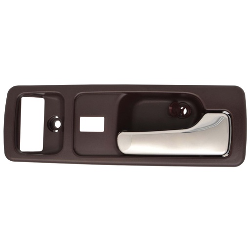 [012-1301-E2] MANIJA INTERIOR HD ACCORD 2P COUPE 90-93  CON HOYO PARA SEGURO SEGURO ELECTRICO CAFE/CROMADO PLASTICO HUSHAN Derecho Delantera  