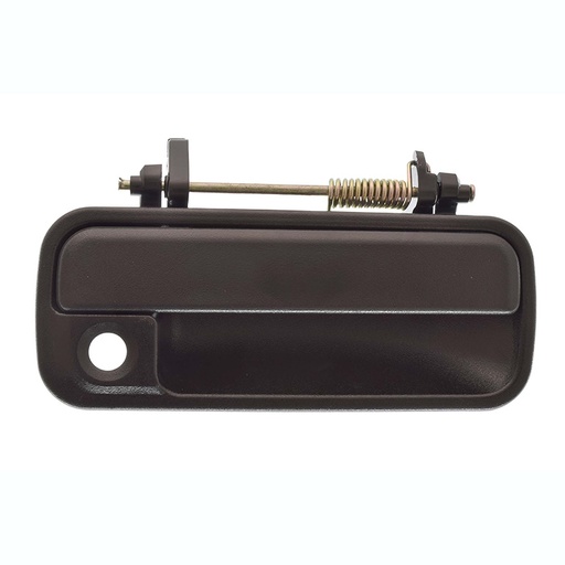 [012-1301-C4] MANIJA EXTERIOR HD ACCORD 2P COUPE / 4P SEDAN 90-93  CON HOYO PARA LLAVE CORRUGADA NEGRA PLASTICO HUSHAN Derecho Delantera  