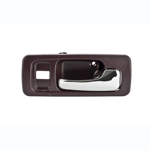 [012-1301-F8] MANIJA INTERIOR HD ACCORD 4P SEDAN 90-93  CON HOYO PARA SEGURO TINTO/CROMO PLASTICO HUSHAN Derecho Delantera  
