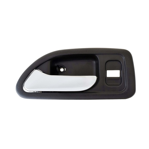 [012-1301-E5] MANIJA INTERIOR HD ACCORD 4P SEDAN 94-97  CON HOYO PARA SEGURO CAFE/CROMADO PLASTICO HUSHAN Izquierdo Delantera  
