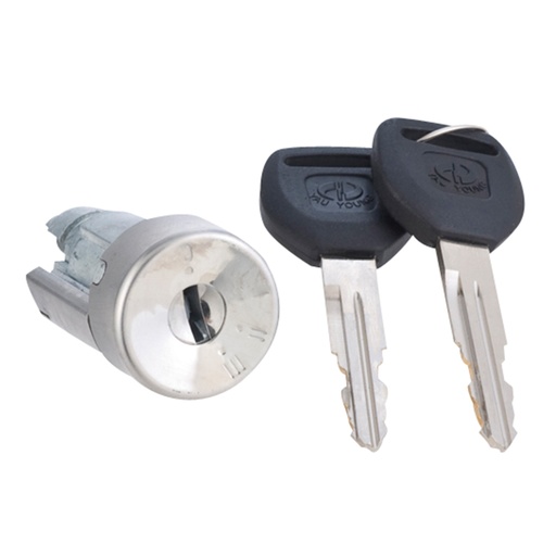 [223-1302-01] CILINDRO DE ENCENDIDO HD CIVIC 88-91  METAL CROMADO 12VCC TIPO ORIGINAL    