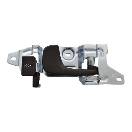[012-1302-74] MANIJA INTERIOR HD CIVIC 2P COUPE 92-95  NEGRO ZINC CON PLASTICO HUSHAN Derecho Delantera  