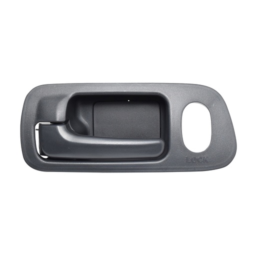 [012-1302-59] MANIJA INTERIOR HD CIVIC 2P COUPE 01-05  CON HOYO PARA SEGURO NEGRO PLASTICO HUSHAN Izquierdo Delantera  