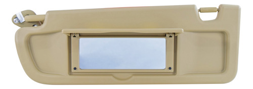 [001-1302-15] VISERA HD CIVIC 2P COUPE / 4P SEDAN 06-11  1PZA CON ESPEJO S/LUZ BEIGE PLASTICO HUSHAN Izquierdo Delantera