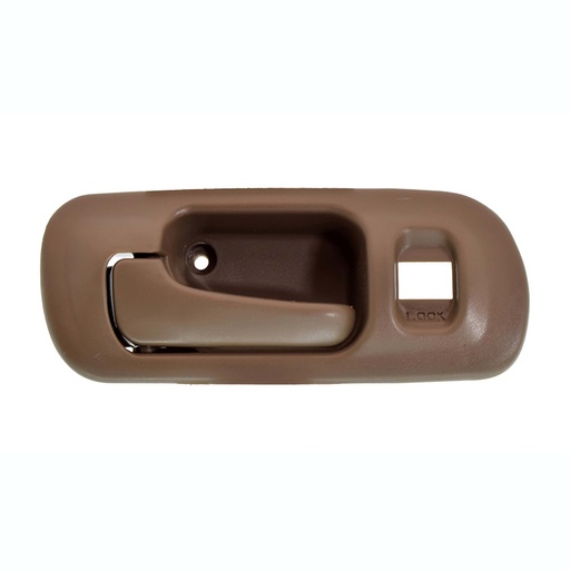 [012-1302-33] MANIJA INTERIOR HD CIVIC 4P SEDAN 96-00  CON HOYO PARA SEGURO CAFE PLASTICO HUSHAN Izquierdo Delantera  