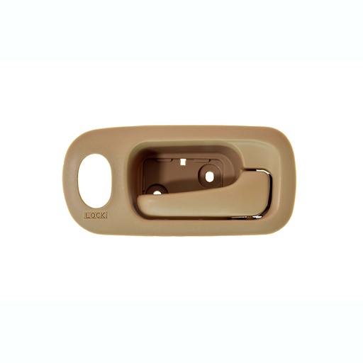 [012-1303-38] MANIJA INTERIOR HD CR-V 02-06  CON HOYO PARA SEGURO BEIGE PLASTICO HUSHAN Derecho Delantera  