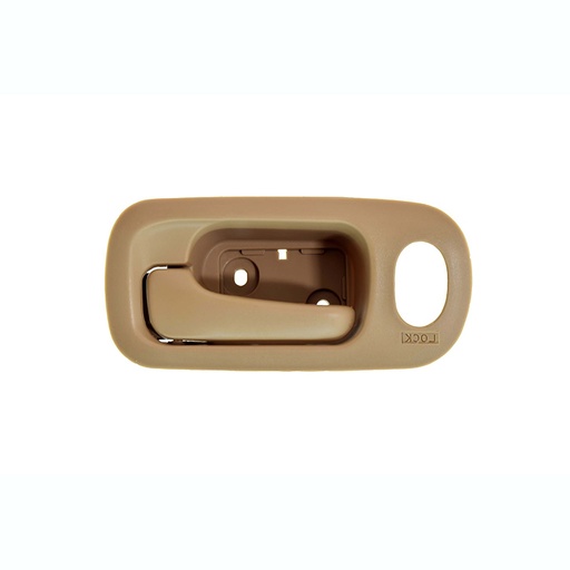 [012-1303-39] MANIJA INTERIOR HD CR-V 02-06  CON HOYO PARA SEGURO BEIGE PLASTICO HUSHAN Izquierdo Delantera  