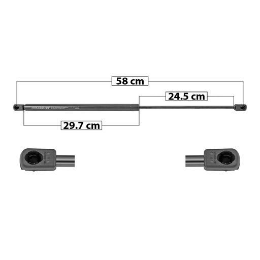 [004-1309-00] AMORTIGUADOR 5TA PUERTA HD ELEMENT 03-11  58 29.5 24.7 295 66.31 30.08 355 79.8 36.2 SPART 6419 Derecho/Izquierdo   