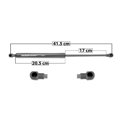 [004-1304-01] AMORTIGUADOR 5TA PUERTA HD FIT 06-08  41.5 20.5 17 ENTRADA TIPO 1 ENTRADA 2 TIPO 1 470 105.66 530 119.15 SPART 8371 Derecho/Izquierdo   