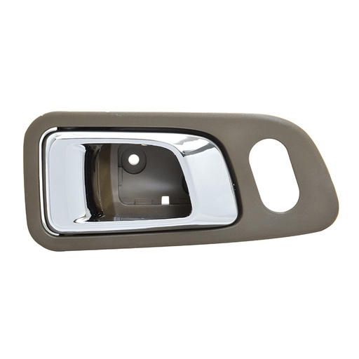 [012-1307-15] MANIJA INTERIOR HD PILOT 03-08  CON HOYO PARA SEGURO CAFE/CROMADO PLASTICO HUSHAN Izquierdo Delantera  